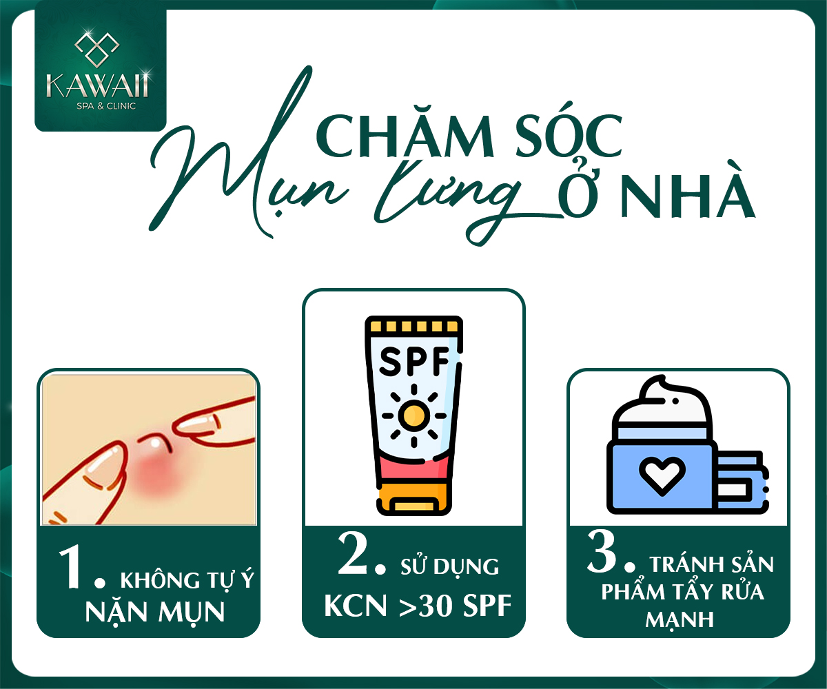 chăm sóc mụn lưng ở nhà