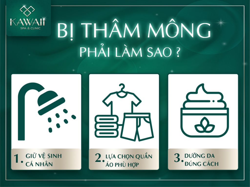 bị thâm mông phải làm sao